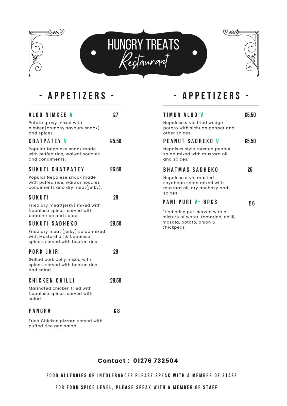 Menu Page 1